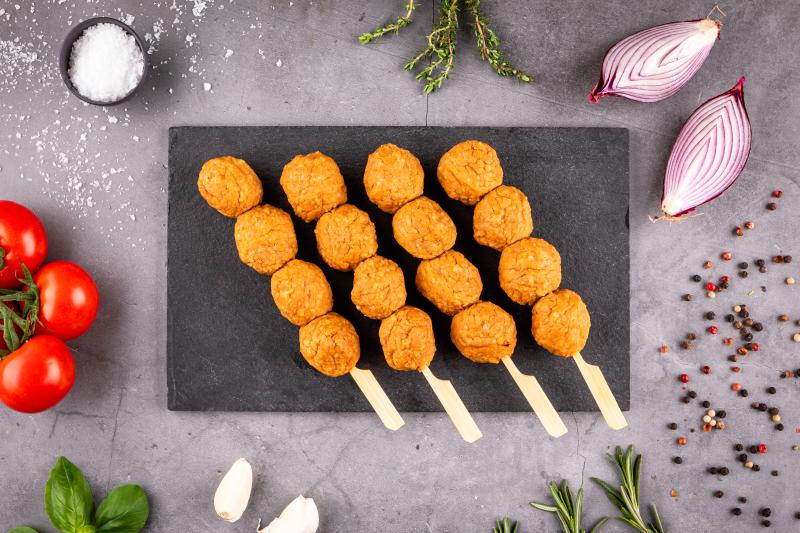 Brochette de boulettes de poulet