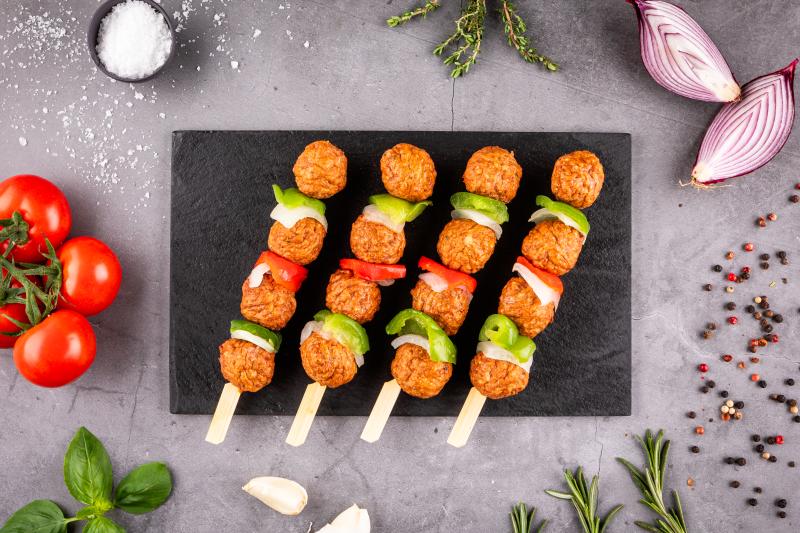 Brochette de boulettes