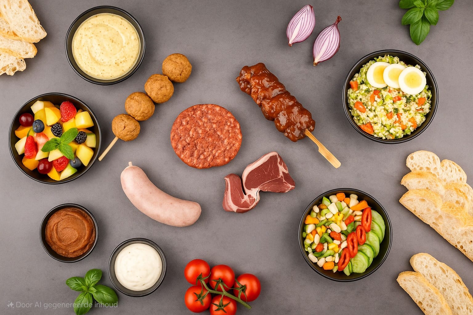 BBQ Halal menu compleet